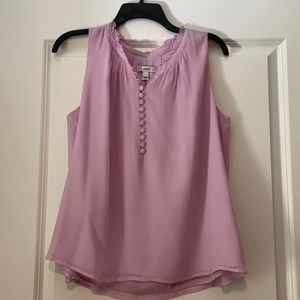 J. Crew lavender chiffon sleeveless blouse